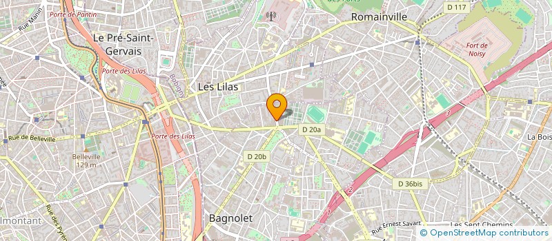 localisation de l'entreprise KD à BAGNOLET