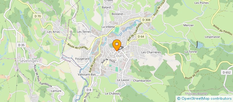 localisation de l'entreprise KD  COURS