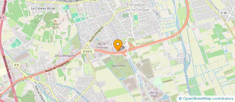 localisation de l'entreprise KD  ENTRAIGUES-SUR-LA-SORGUE