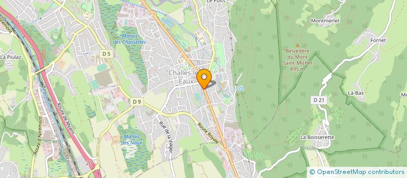 localisation de l'entreprise KD AMENAGEMENT  CHALLES-LES-EAUX