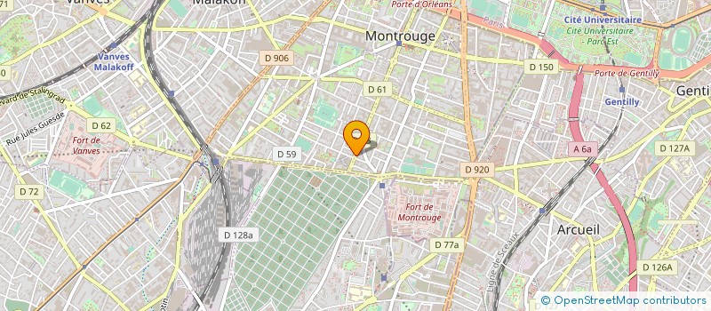 localisation de l'entreprise KD AUDIO à MONTROUGE
