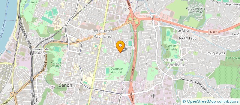 localisation de l'entreprise KD BAT E.U.R.L à CENON