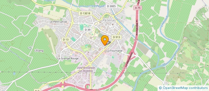 localisation de l'entreprise KD DANSE à PEZENAS