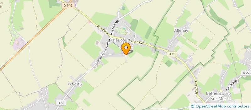 localisation de l'entreprise KD DATA  FRIAUCOURT