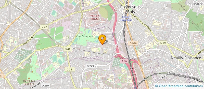 localisation de l'entreprise KD DEMENAGEMENT ET TRANSPORT  MONTREUIL