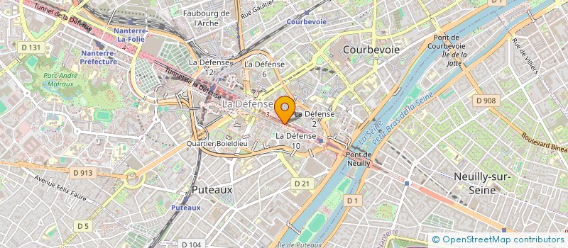 localisation de l'entreprise KD DIFFUSION à PUTEAUX