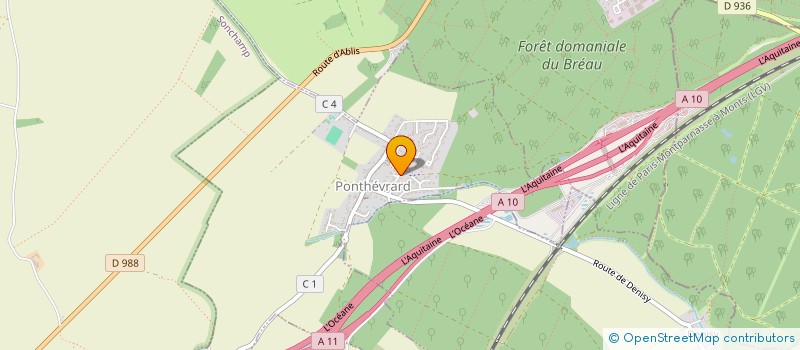 localisation de l'entreprise KD ESPACES VERTS  PONTHEVRARD