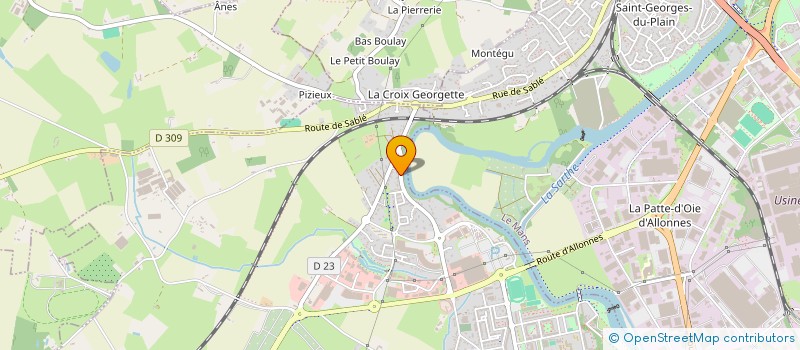 localisation de l'entreprise KD FROID à ALLONNES