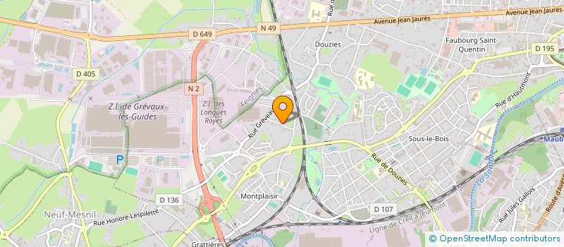 localisation de l'entreprise KD IMMO  MAUBEUGE