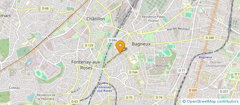 localisation de l'entreprise KD INVEST à FONTENAY-AUX-ROSES