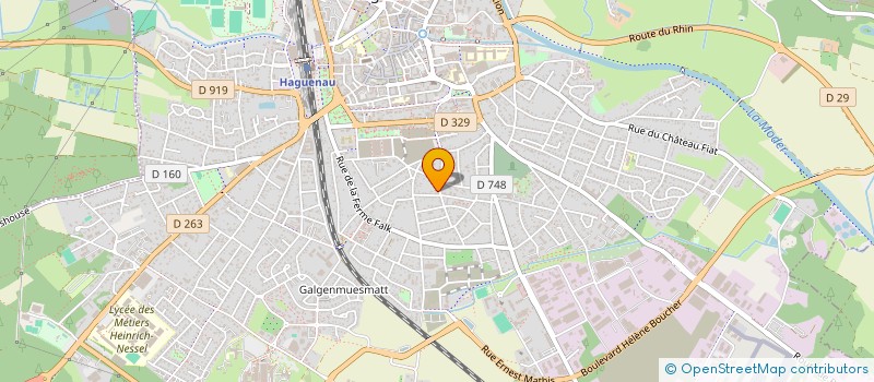 localisation de l'entreprise KD KINE  HAGUENAU