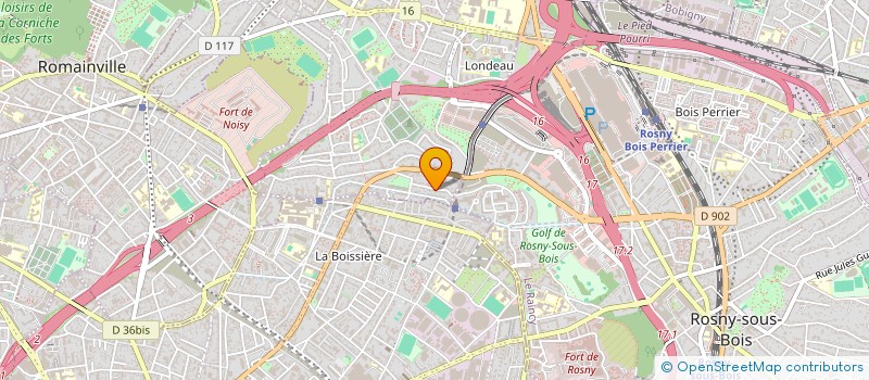localisation de l'entreprise KD PROD à NOISY-LE-SEC