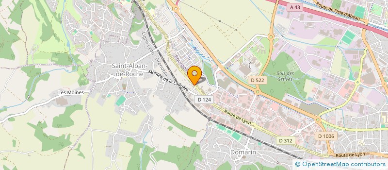 localisation de l'entreprise KD38 IMMOBILIER  SAINT-ALBAN-DE-ROCHE