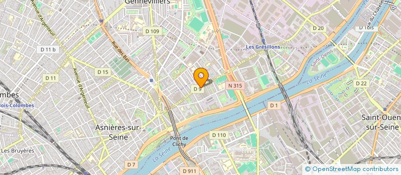 localisation de l'entreprise KD5 à ASNIERES-SUR-SEINE