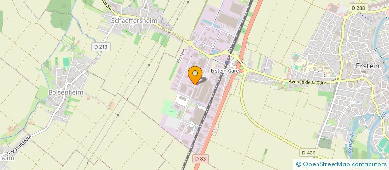 localisation de l'entreprise KDA  ERSTEIN