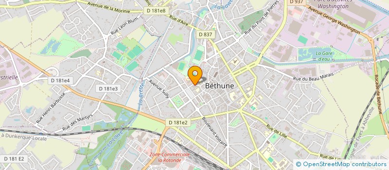 localisation de l'entreprise KDANSES à BETHUNE
