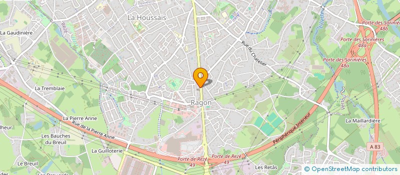 localisation de l'entreprise KDC NANTES  REZE