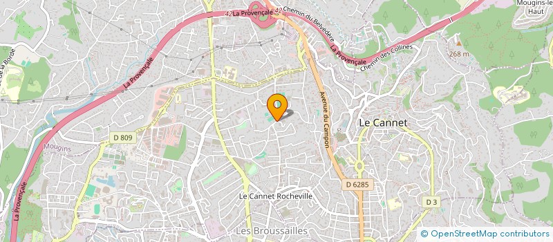 localisation de l'entreprise KDD à LE CANNET