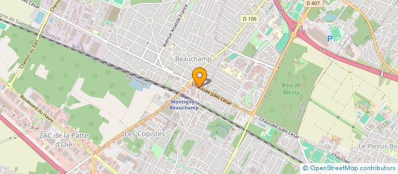 localisation de l'entreprise KDE  BEAUCHAMP