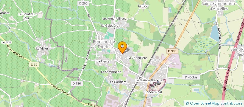 localisation de l'entreprise KDECO-PRO  ROMANECHE-THORINS