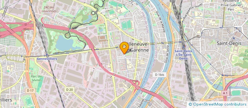 localisation de l'entreprise KDF EXPRESS à VILLENEUVE-LA-GARENNE