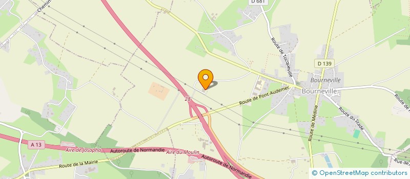 localisation de l'entreprise KDH  BOURNEVILLE-SAINTE-CROIX