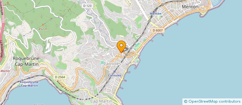 localisation de l'entreprise KDH GROUP  ROQUEBRUNE CAP MARTIN