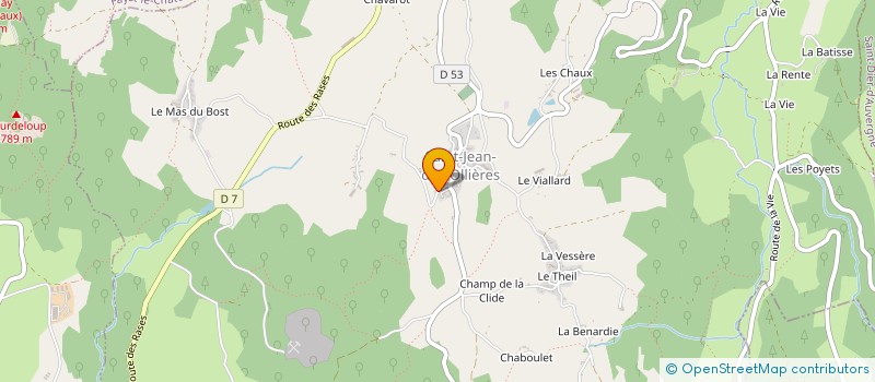 localisation de l'entreprise KDIMMO  SAINT-JEAN-DES-OLLIERES