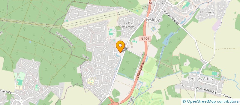 localisation de l'entreprise KDJ SYSTEMENG  LESIGNY