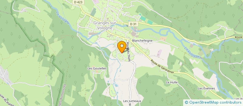 localisation de l'entreprise KDK BATIMENT à GRANGES-AUMONTZEY