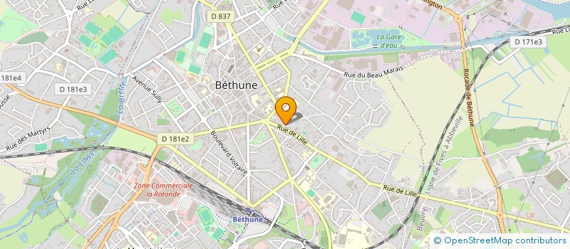 localisation de l'entreprise KDLVDD PRO  BETHUNE