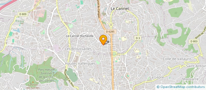 localisation de l'entreprise KDM 75 à LE CANNET