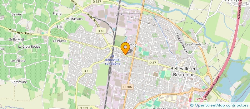 localisation de l'entreprise KDM  BELLEVILLE-EN-BEAUJOLAIS