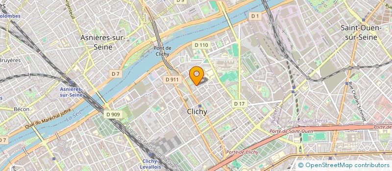 localisation de l'entreprise KDM ASSOCIES SAP SERVICE ENTRETIEN  CLICHY