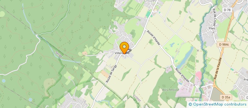 localisation de l'entreprise KDM IMMOBILIER  CROZET