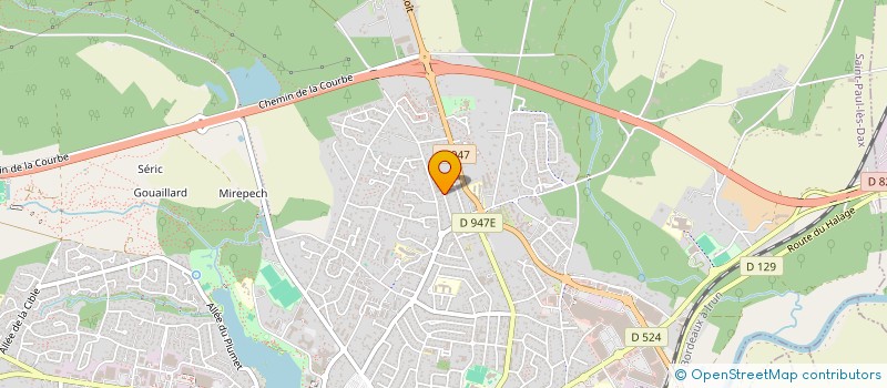 localisation de l'entreprise KDO 33 à SAINT-PAUL-LES-DAX
