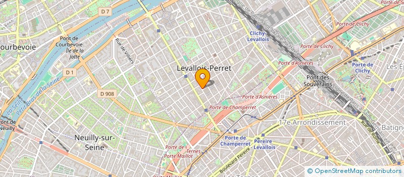 localisation de l'entreprise KDO DECORINNE à LEVALLOIS-PERRET