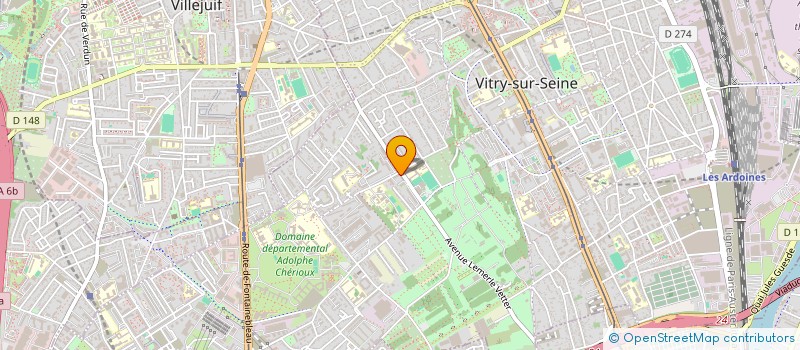 localisation de l'entreprise KDR à VITRY-SUR-SEINE