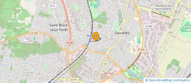 localisation de l'entreprise KDS à SARCELLES