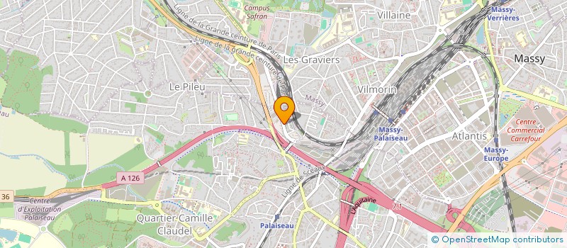 localisation de l'entreprise KDS  PALAISEAU