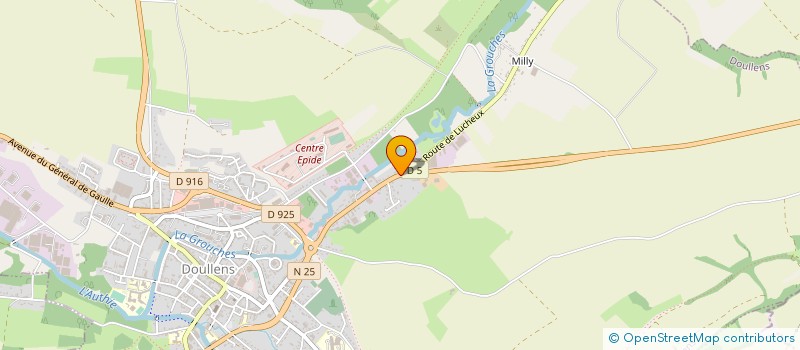 localisation de l'entreprise KDS CONTROLE TECHNIQUE à DOULLENS