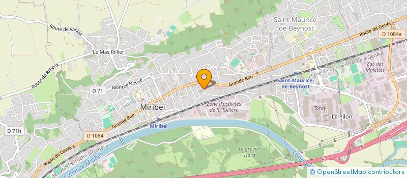localisation de l'entreprise KDS TECH à MIRIBEL