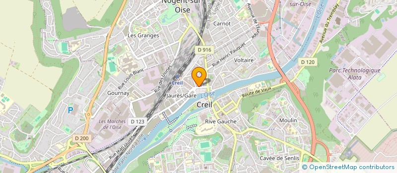 localisation de l'entreprise KDS TRANSPORT à CREIL