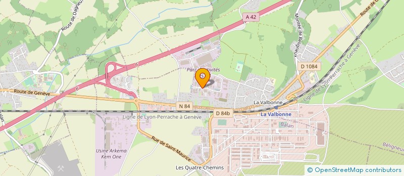 localisation de l'entreprise KDSA HOLDING à BELIGNEUX
