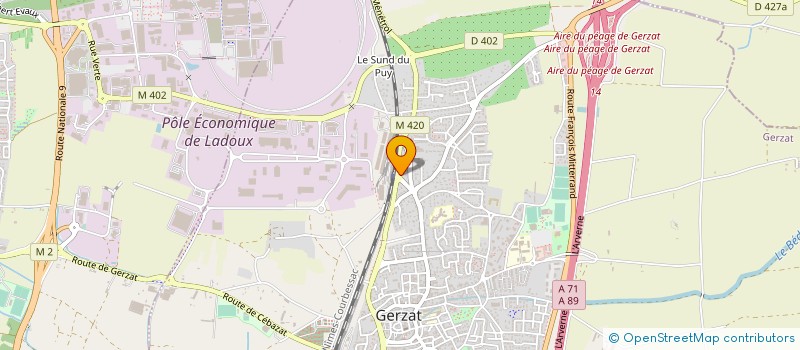 localisation de l'entreprise KDSOFT à SAINT-BEAUZIRE