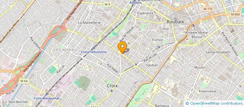 localisation de l'entreprise KDW  ROUBAIX