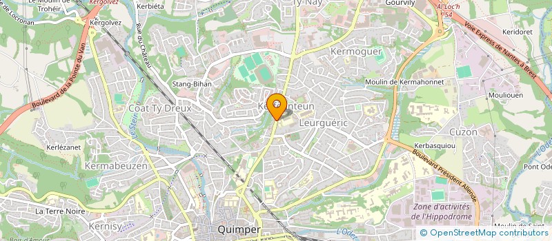 localisation de l'entreprise KE FITNESS à QUIMPER