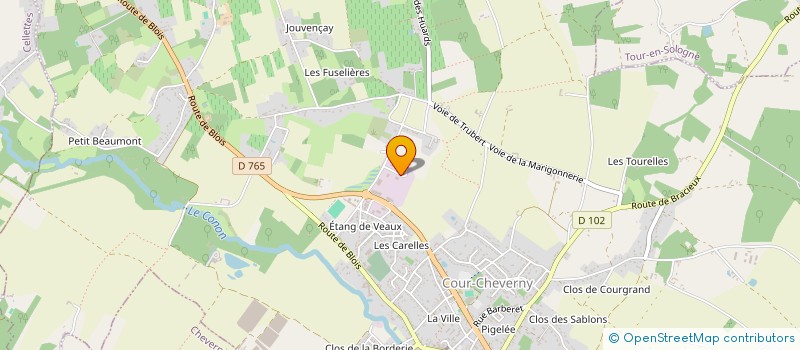 localisation de l'entreprise KE-IMMO  COUR-CHEVERNY