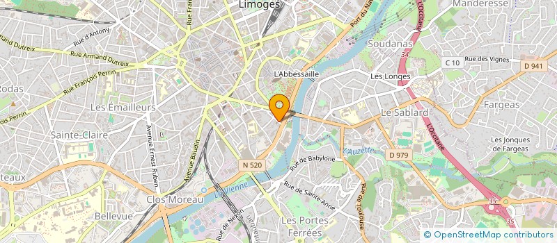 localisation de l'entreprise KE2L à LIMOGES