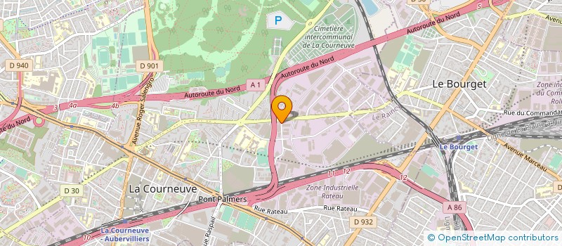 localisation de l'entreprise KEAB HOLDING à LA COURNEUVE